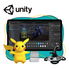 Мир игр на Unity 2D на популярном движке + AI-помощники - КИБЕРшкола программирования для детей, компьютерные курсы для школьников, начинающих и подростков - KIBERone г. Измайлово