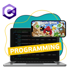 Программирование на C#. Удивительный мир 2D-игр - КИБЕРшкола программирования для детей, компьютерные курсы для школьников, начинающих и подростков - KIBERone г. Измайлово
